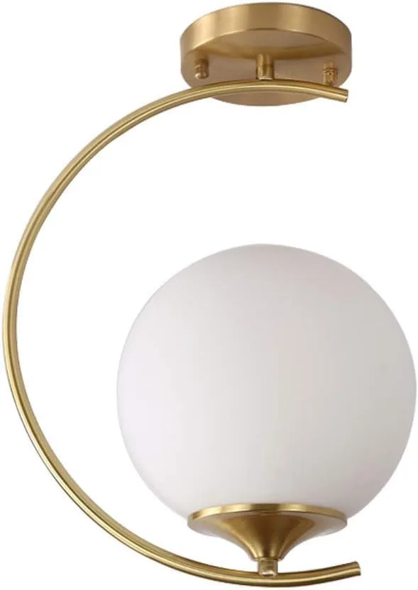 Modern Gold Flush Mount Ceiling Light image indicator(3)