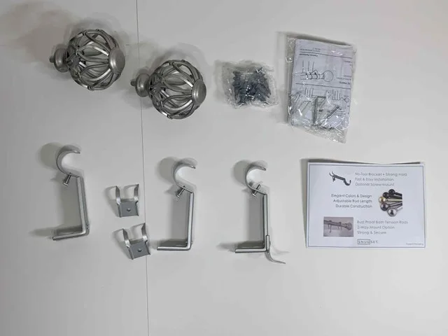 SnugSet Aiden 1" Drapery Rod Set (36–72") | Good Finds image indicator(4)