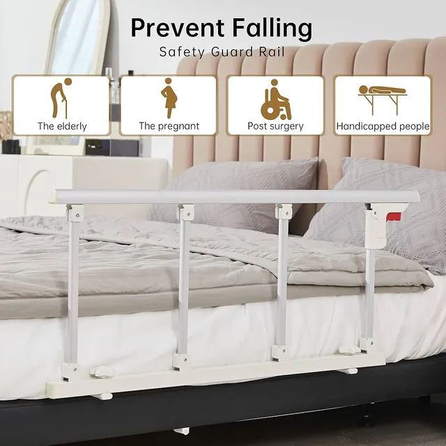 Elenker Foldable Bed Safety Rail for Seniors, Adults image indicator(2)