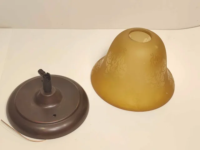 Hopson 1-Light Pendant w/ Frosted Glass Bell Shade image indicator(7)