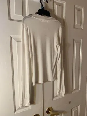 Off-White Ribbed Long Sleeve Top image indicator(5)