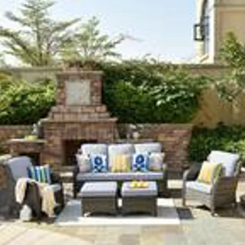 Adelina Gray Outdoor Cushion Set – UV & Fade Resistant image indicator(6)