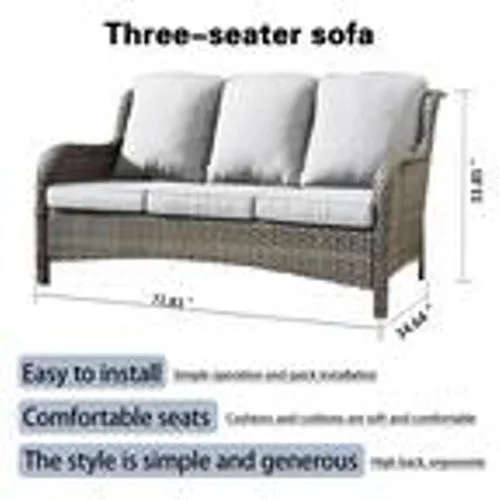 Adelina Gray Outdoor Cushion Set – UV & Fade Resistant image indicator(7)