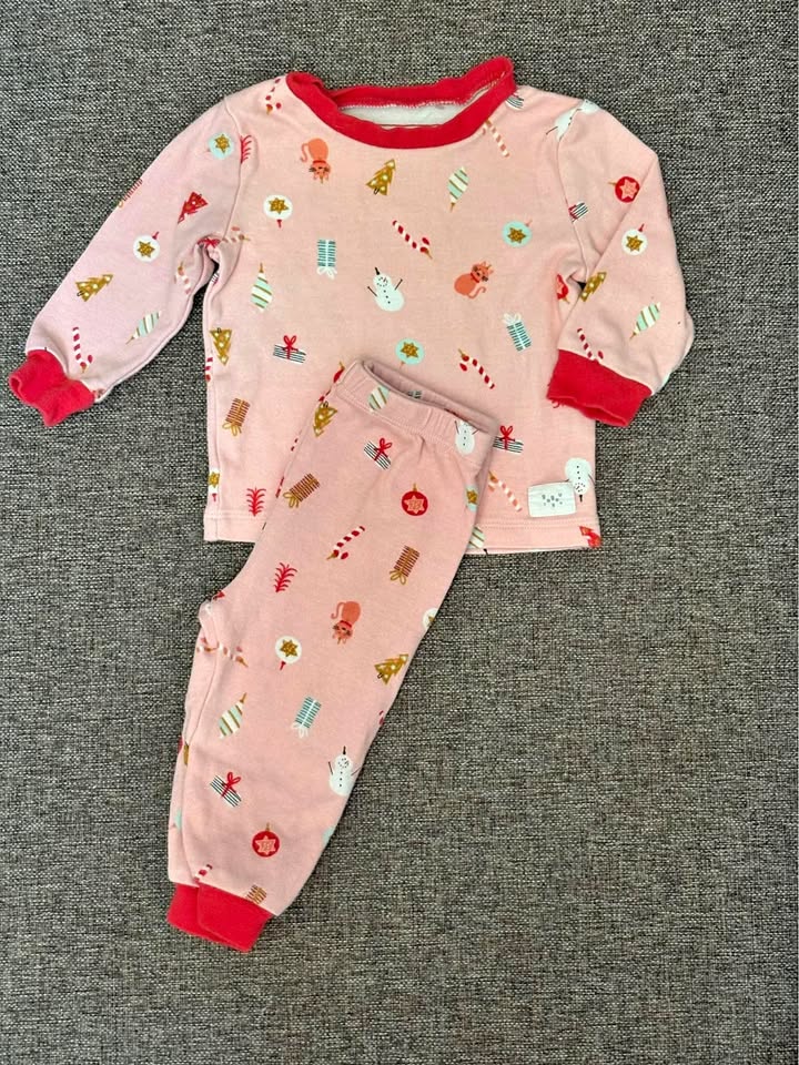 9 Month Christmas PJ’s