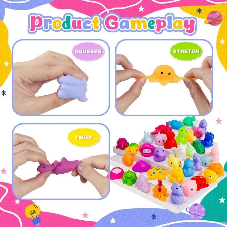 48Pcs Squishies Toys Fruit Dinosaur Animal - photo 3