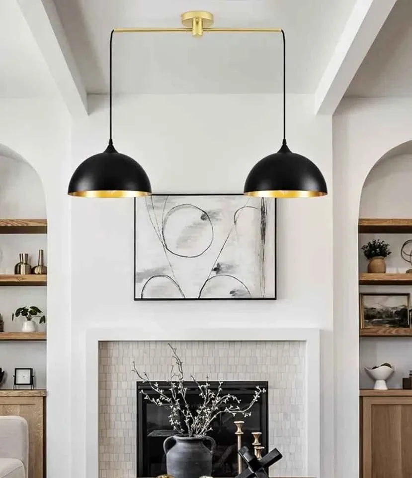 PENDANT LIGHTS MODERN GOLD & BLACK — BRAND NEW IN BOX 🖤 thumbnail