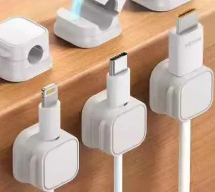 Magnetic Cable Clip Adjustable Cord Holder image indicator(4)