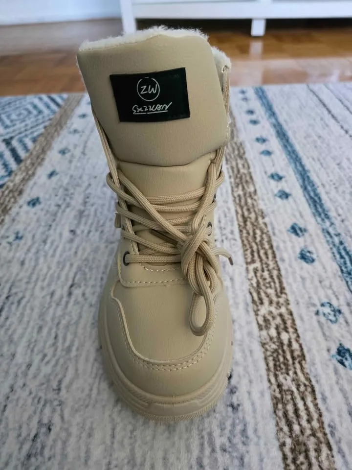 Brand New Winter Ankle Boots – Beige/Tan Color image indicator(2)