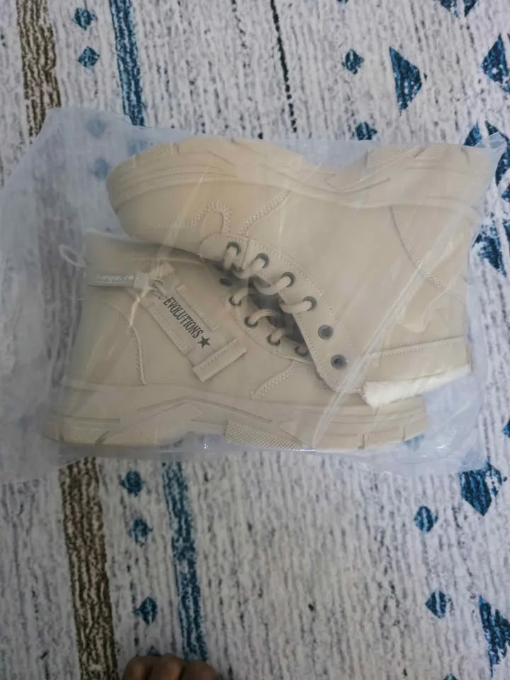 Brand New Winter Ankle Boots – Beige/Tan Color image indicator(4)