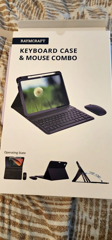 iPad 11th/10th Gen Case with Keyboard, Mouse Pink