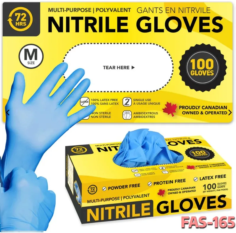 NEW Nitrile Gloves | Black/Blue/Orange | S/M/L/XL | 4-8 Mil image indicator(4)