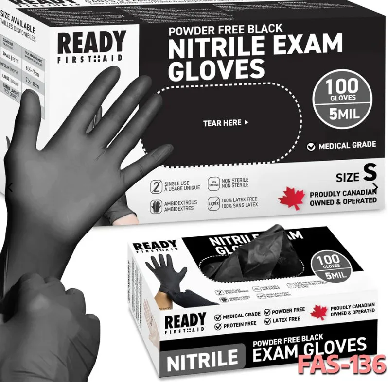 NEW Nitrile Gloves | Black/Blue/Orange | S/M/L/XL | 4-8 Mil image indicator(6)