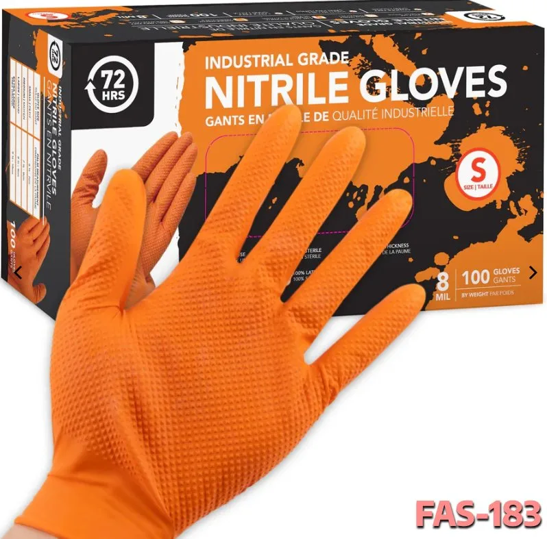 NEW Nitrile Gloves | Black/Blue/Orange | S/M/L/XL | 4-8 Mil image indicator(8)