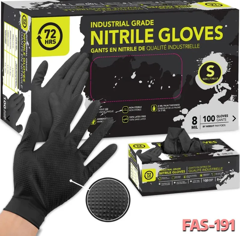 NEW Nitrile Gloves | Black/Blue/Orange | S/M/L/XL | 4-8 Mil image indicator(9)