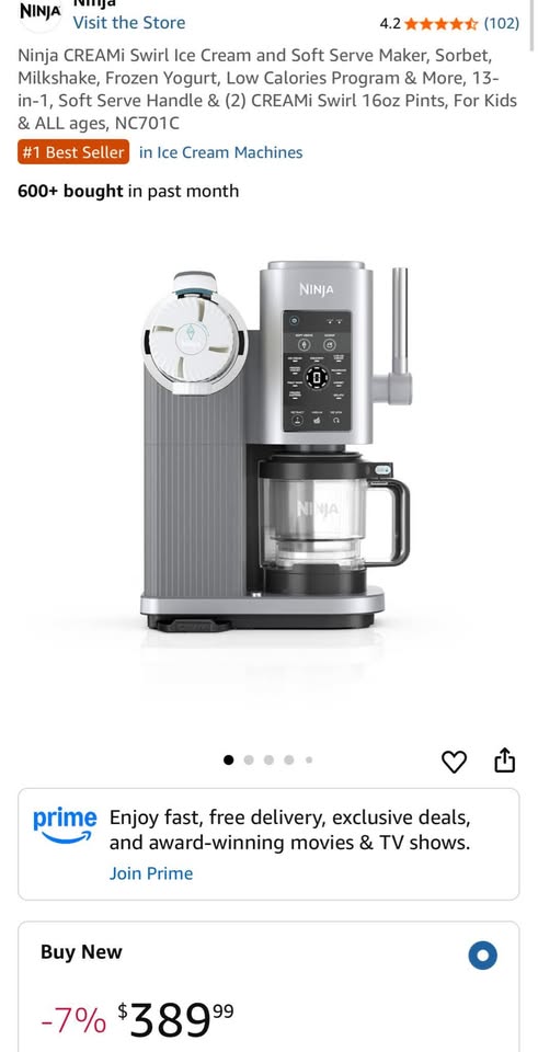 Ninja CREAMi Swirl Ice Cream & Soft Serve Machine - photo 5