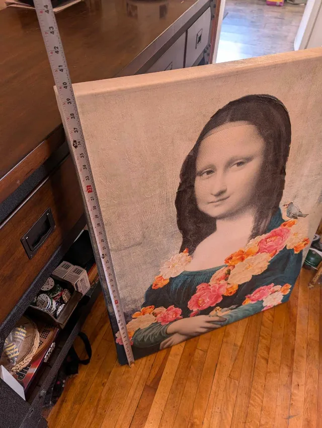 Mona Lisa flower art image indicator(3)
