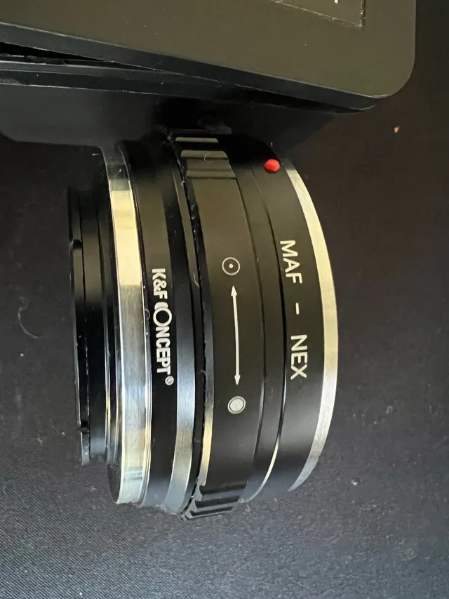 Camera Lens Adapter MAF <-> NEX image indicator(2)