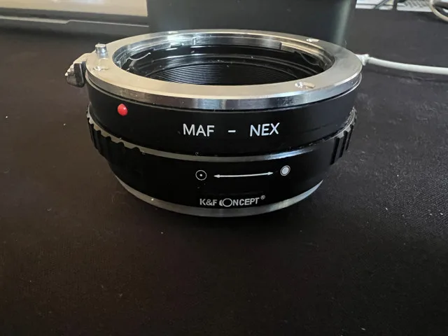 Camera Lens Adapter MAF <-> NEX image indicator(6)