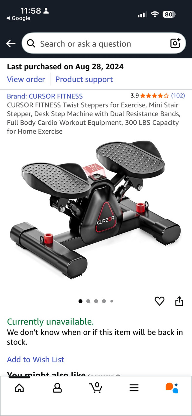 Curser Fitness Stepper