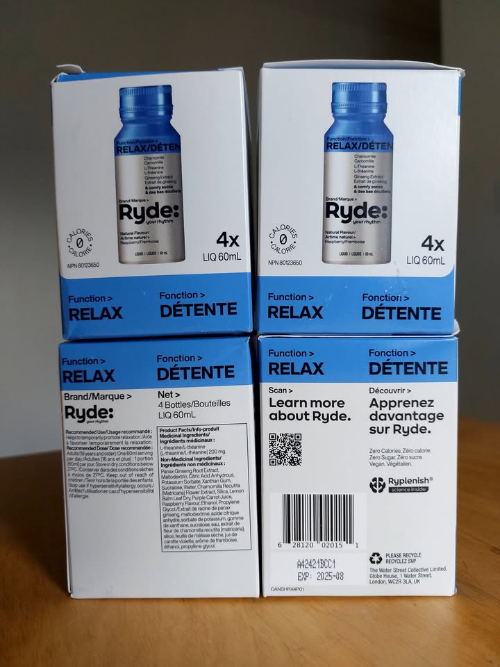 Ryde Relax Wellness Shots (4pk) - photo 2