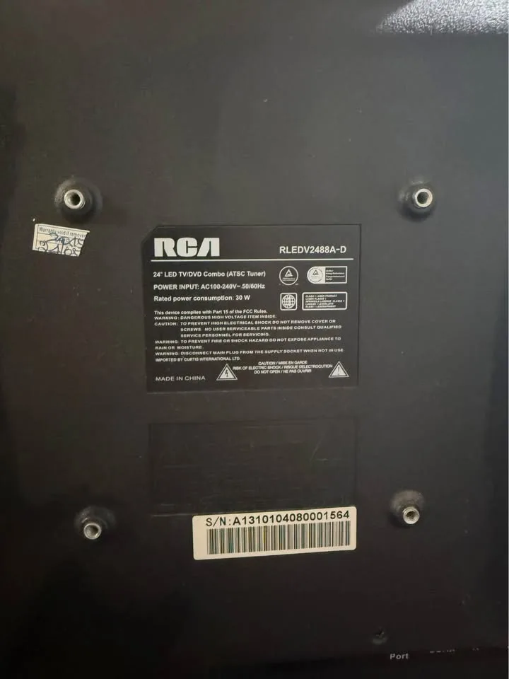 RCA monitor has cd player and also is a tv image indicator(3)