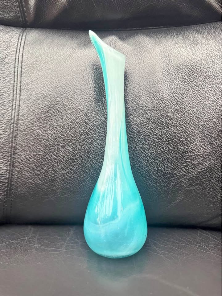 Beautiful Aqua Bud Vase