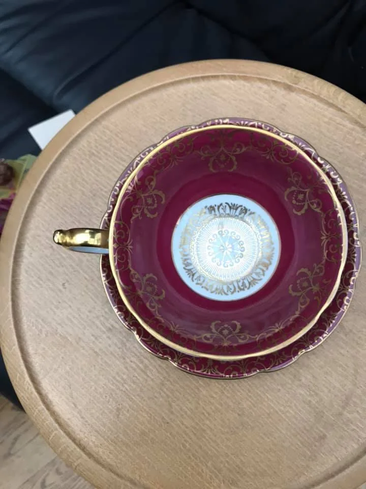 Lovely Handmade Porcelain Flower Fairy in a Vintage Tea Cup image indicator(3)