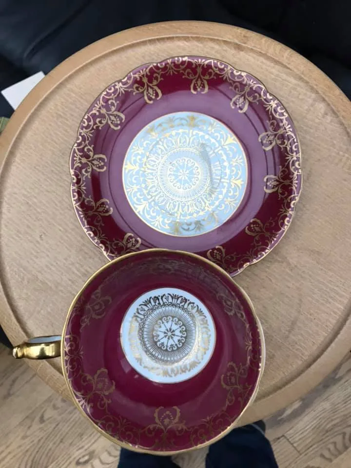 Lovely Handmade Porcelain Flower Fairy in a Vintage Tea Cup image indicator(7)