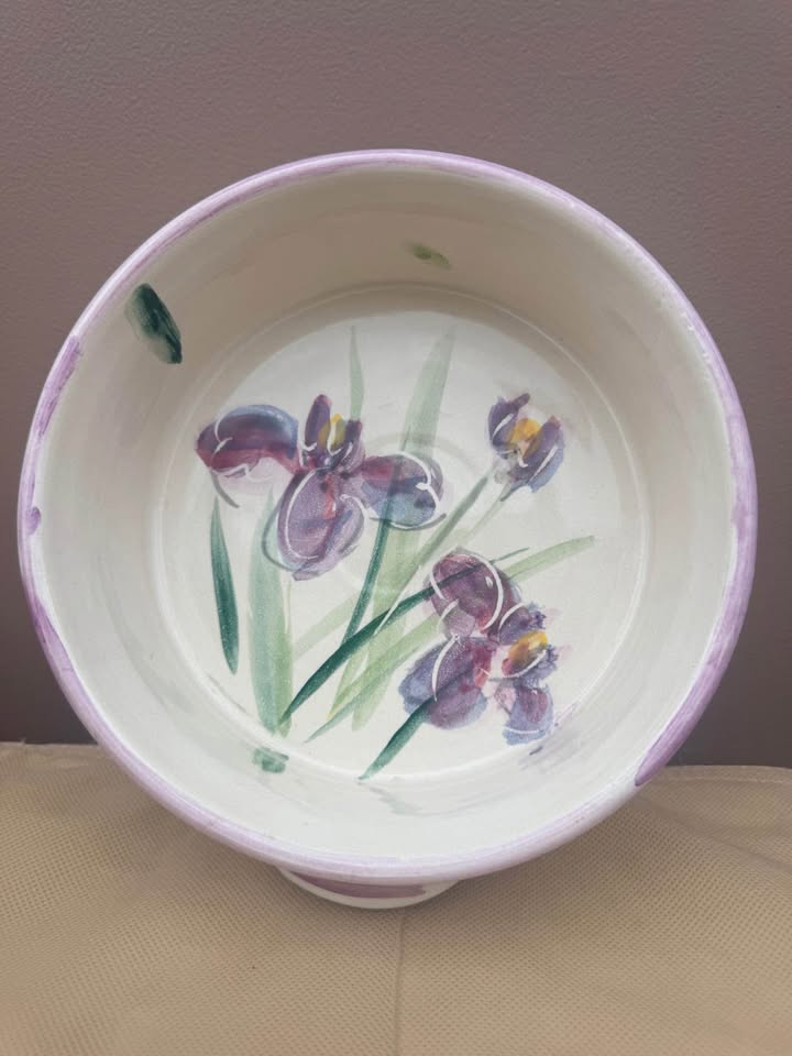 Hand Painted Pottery Open Casserole - photo 2