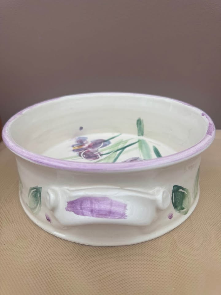 Hand Painted Pottery Open Casserole - photo 5