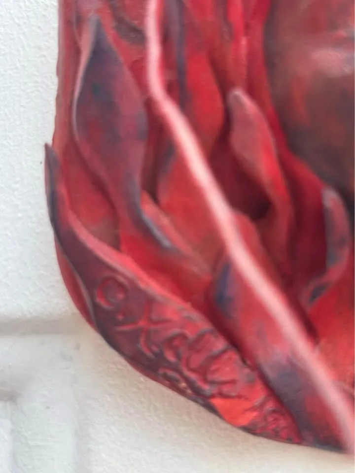 Flaming Wizard Pottery Wall Plaque image indicator(7)