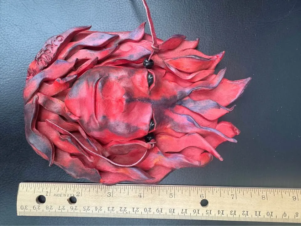 Flaming Wizard Pottery Wall Plaque image indicator(8)