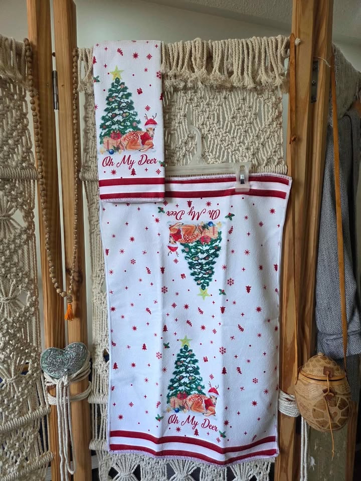 Christmas kitchen towels - photo 2