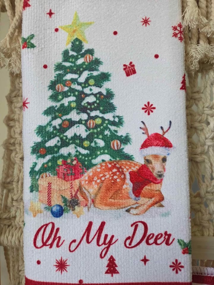 Christmas kitchen towels - photo 3