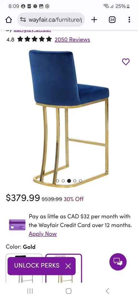 Upholstered Counter Stools image indicator(4)