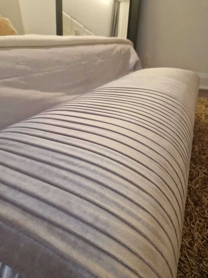 Grey velvet bench image indicator(2)