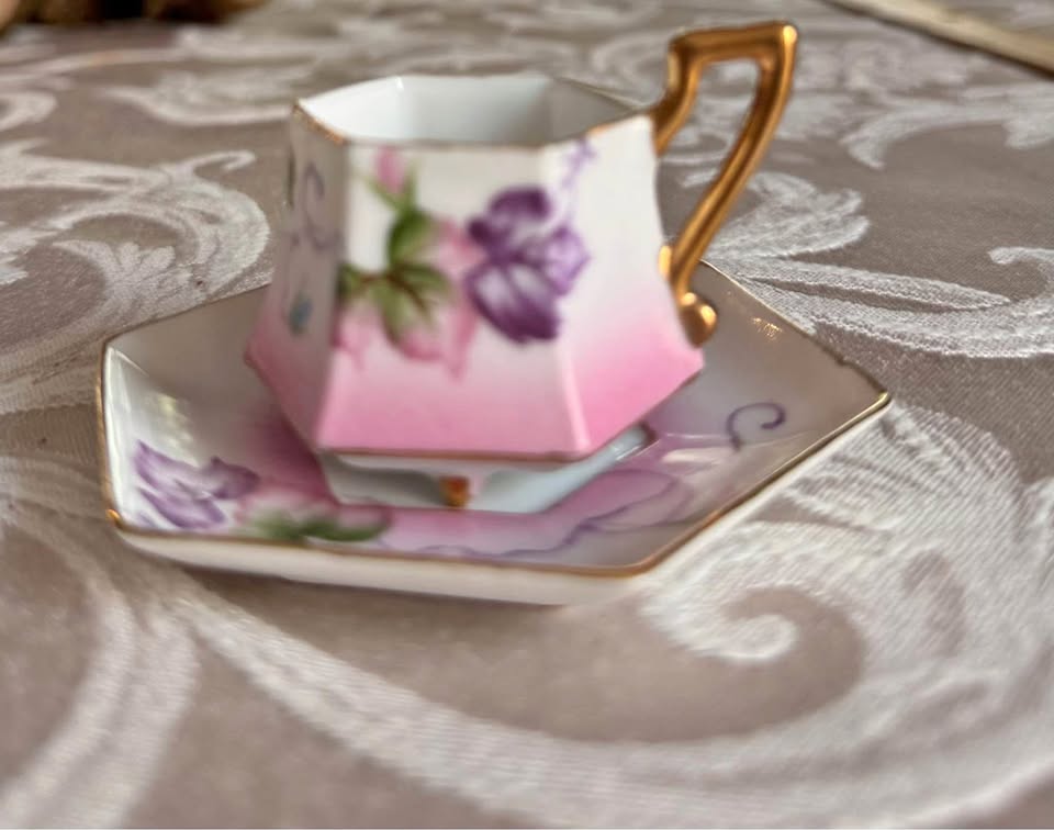 Vintage Miniature Teacup and Saucer