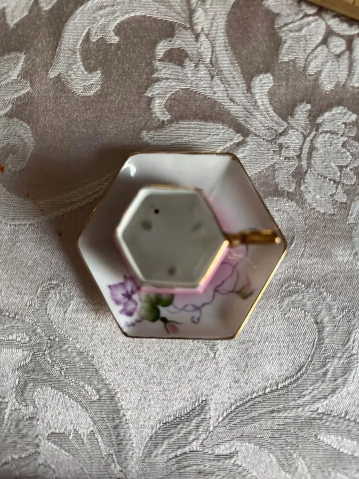 Vintage Miniature Teacup and Saucer image indicator(4)