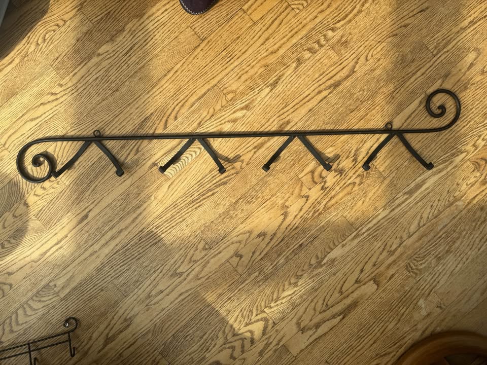 Hand Made Wrought Iron Plate Display - photo 4