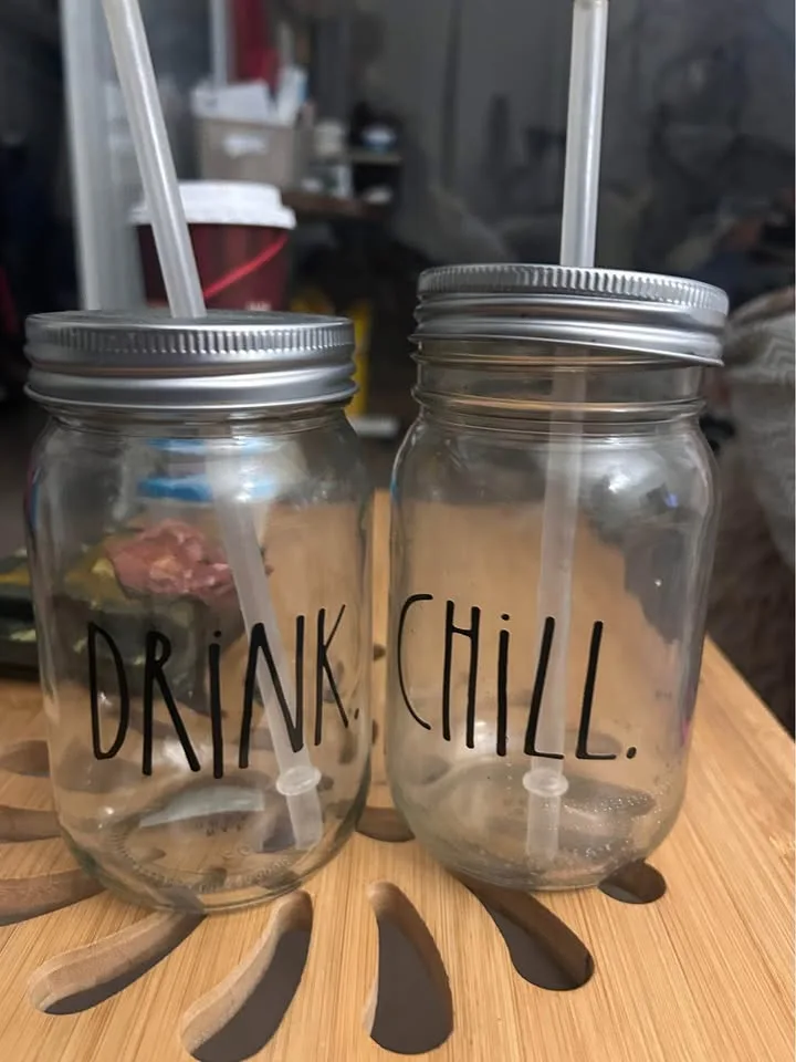 Rae Dunn Drink & Chill Mason Jar Set image indicator(2)