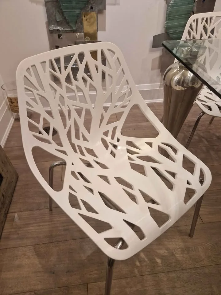 Tempered Glass Dining Table with 6 Chairs image indicator(4)