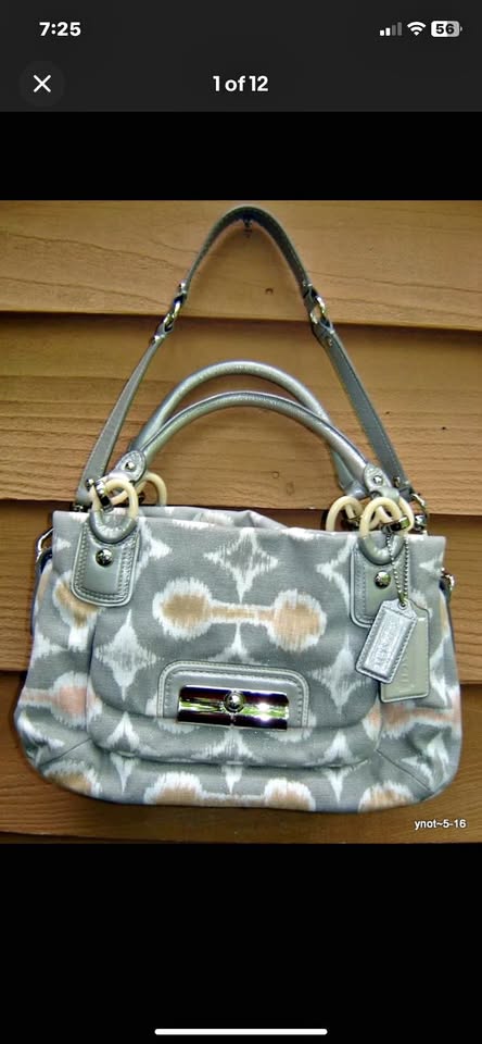 COACH Kristin Op Art i-Cat PURSE/HANDBAG #16940