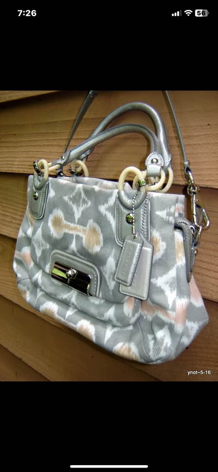 COACH Kristin Op Art i-Cat PURSE/HANDBAG #16940 - photo 3