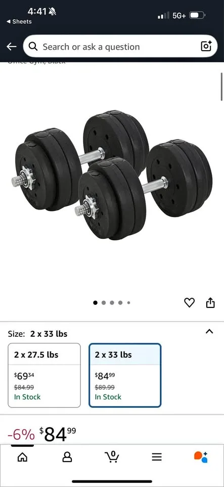 Adjustable dumbbells thumbnail
