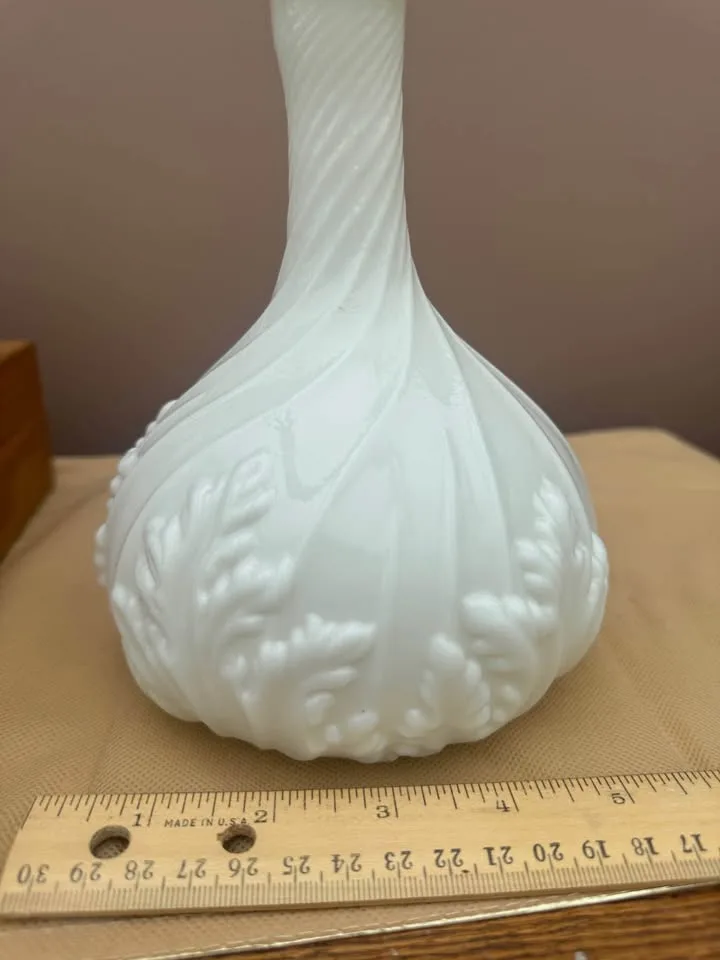 Antique Milk Glass Victoria Decanter image indicator(5)