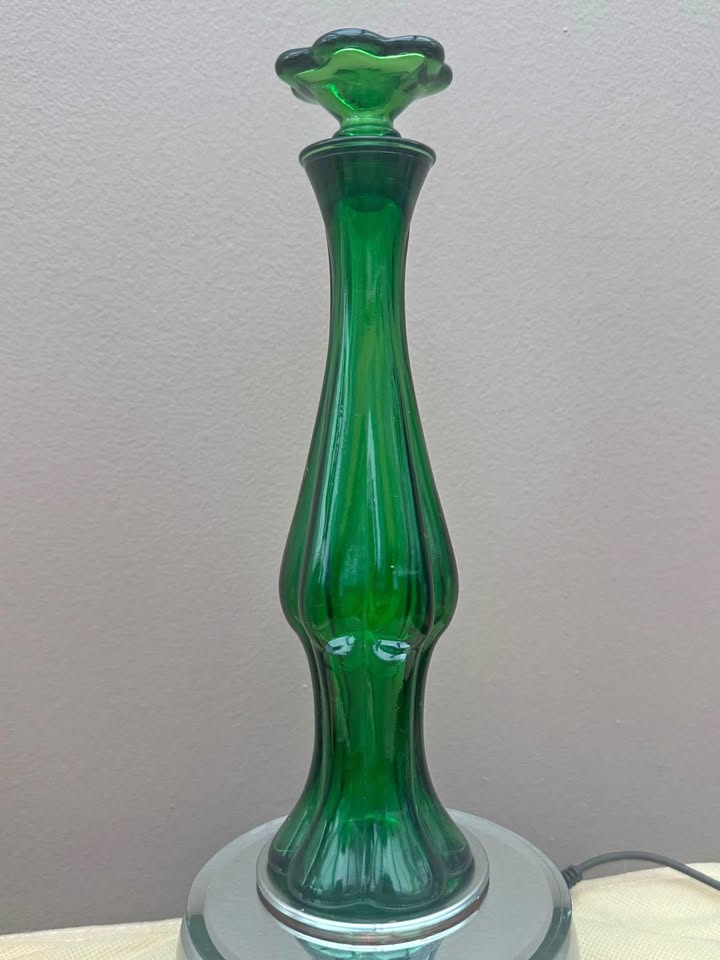 Beautiful Emerald Green Collectable Perfume Bottle