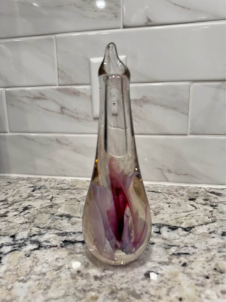Stunning Art Glass Bud Vase