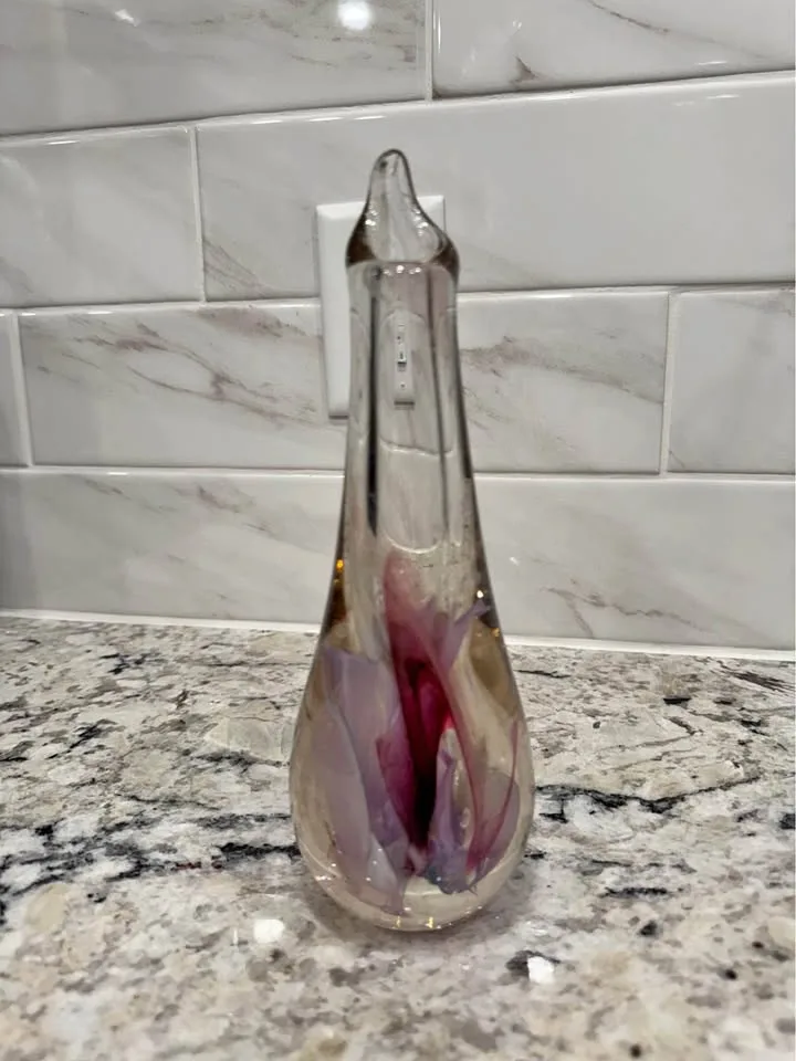 Stunning Art Glass Bud Vase thumbnail