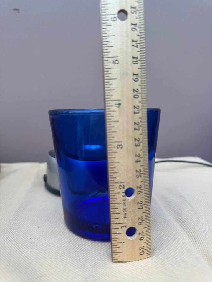 Beautiful Set of 4 Cobalt Blue “Old Fashion” Glasses - photo 3