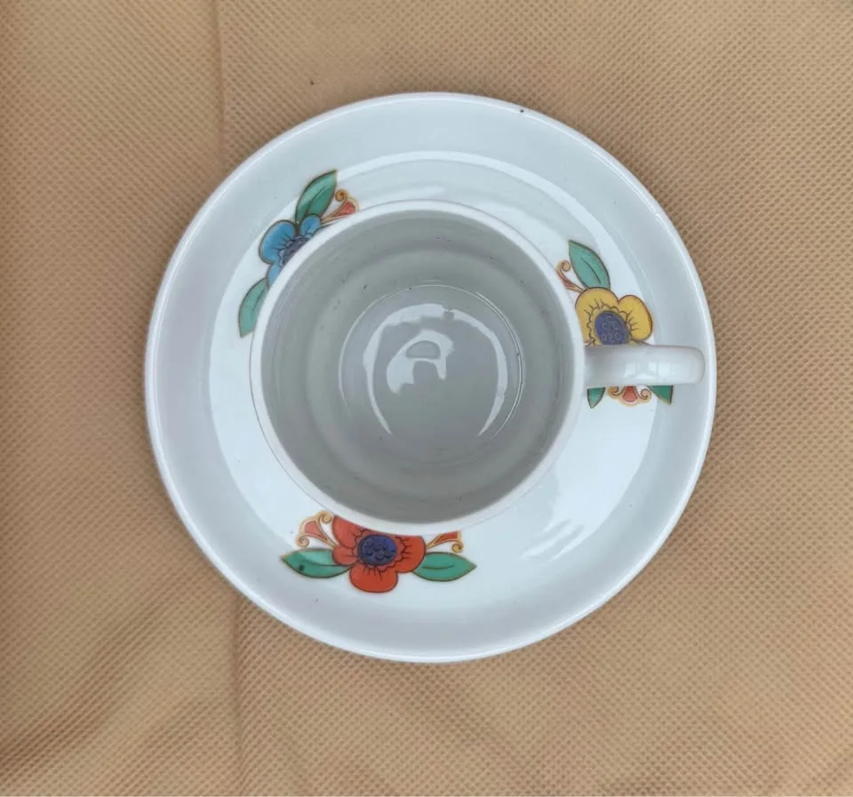 Vintage 1950’s Espresso Cups and Saucers - Set of 2 image indicator(3)